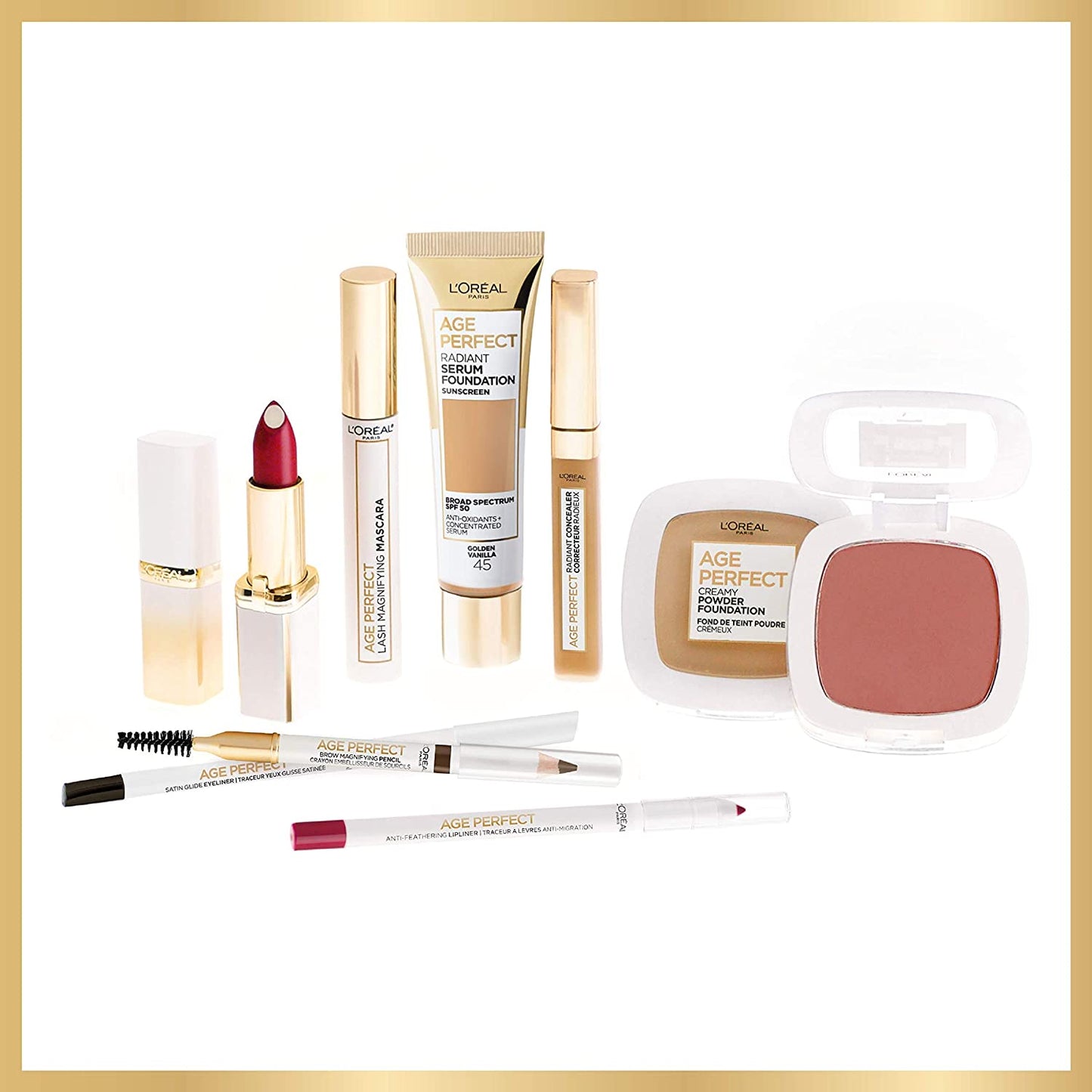 L’Oréal Paris Age Perfect Brow Magnifying Pencil with Vitamin E, Soft Brown