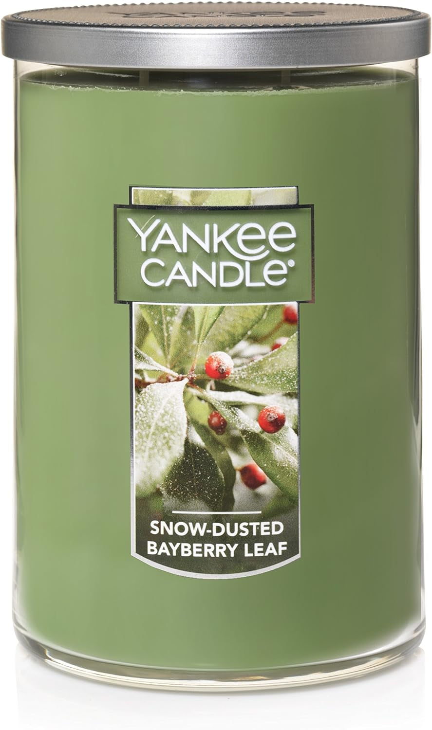 Snow Dusted Bayberry Leaf Scented, Classic 22Oz Large Tumbler 2-Wick Candle, over 75 Hours of Burn Time