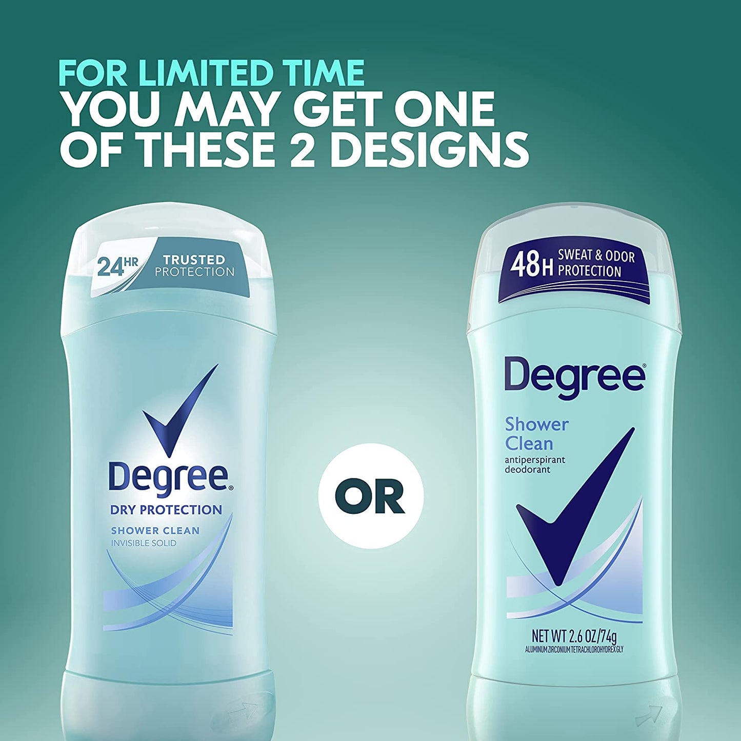 Original Antiperspirant Deodorant Shower Clean 48-Hour Sweat & Odor Protection Antiperspirant for Women 2.6 Oz
