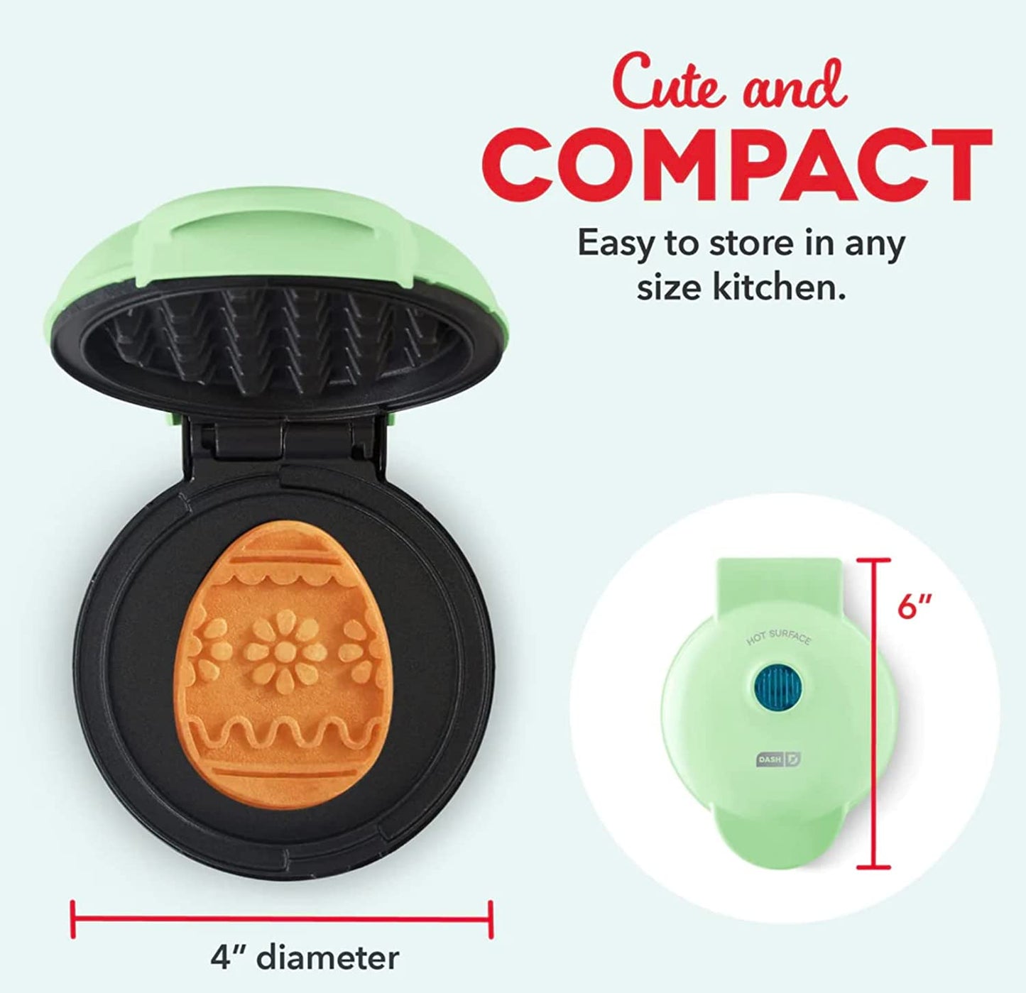 EASTER EGG MINI WAFFLE MAKER