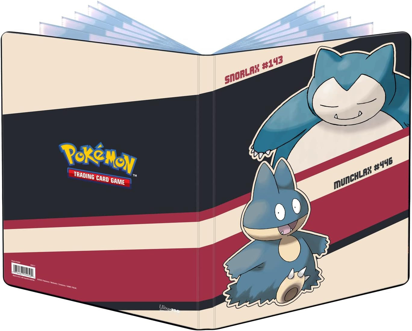 - Pokémon Snorlax & Munchlax (9-Pocket Portfolio) - Protect & Store up to 90 Standard Size Collectible Trading Cards or 180 Double-Loaded Cards,Great for Collectible Cards, & Gaming Cards