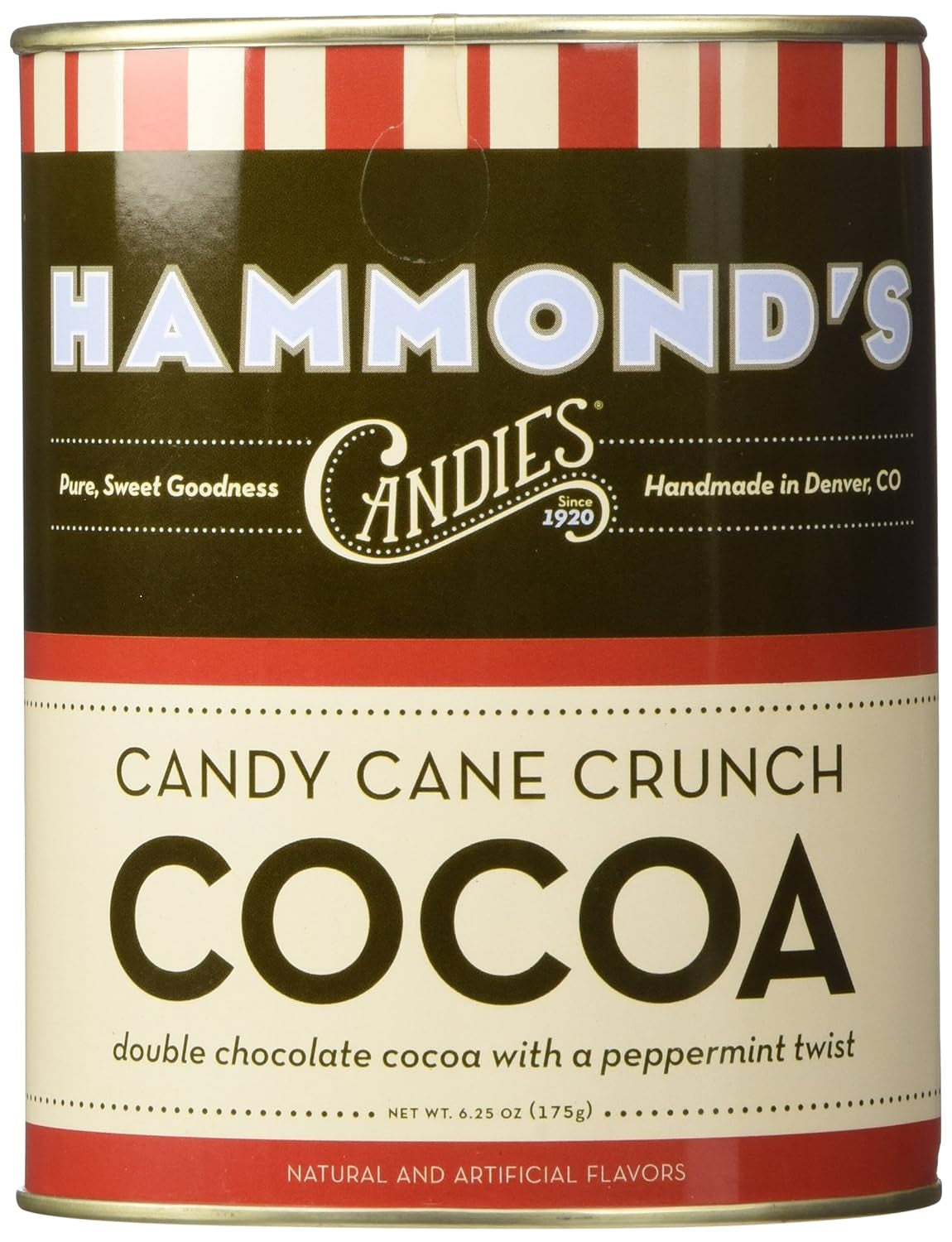 Hammonds Cocoa, Candy Cane Crunch, 6.25 Ounce