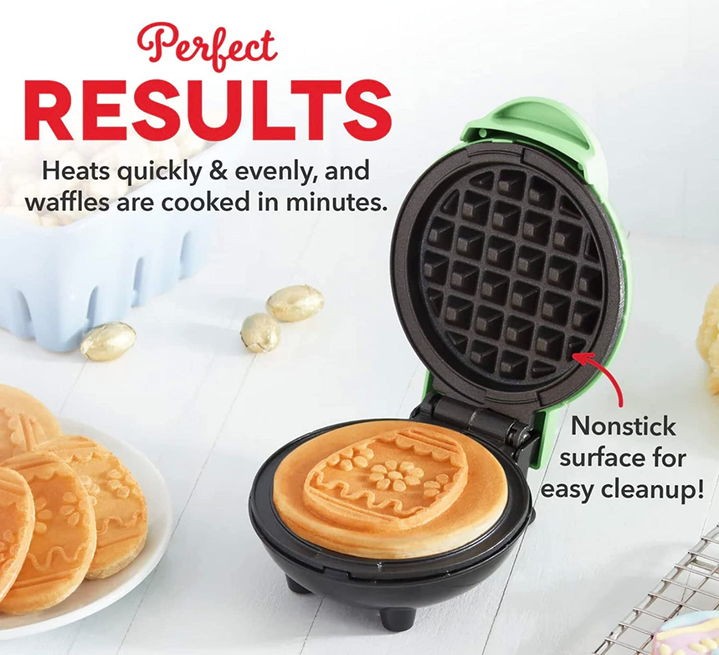 EASTER EGG MINI WAFFLE MAKER