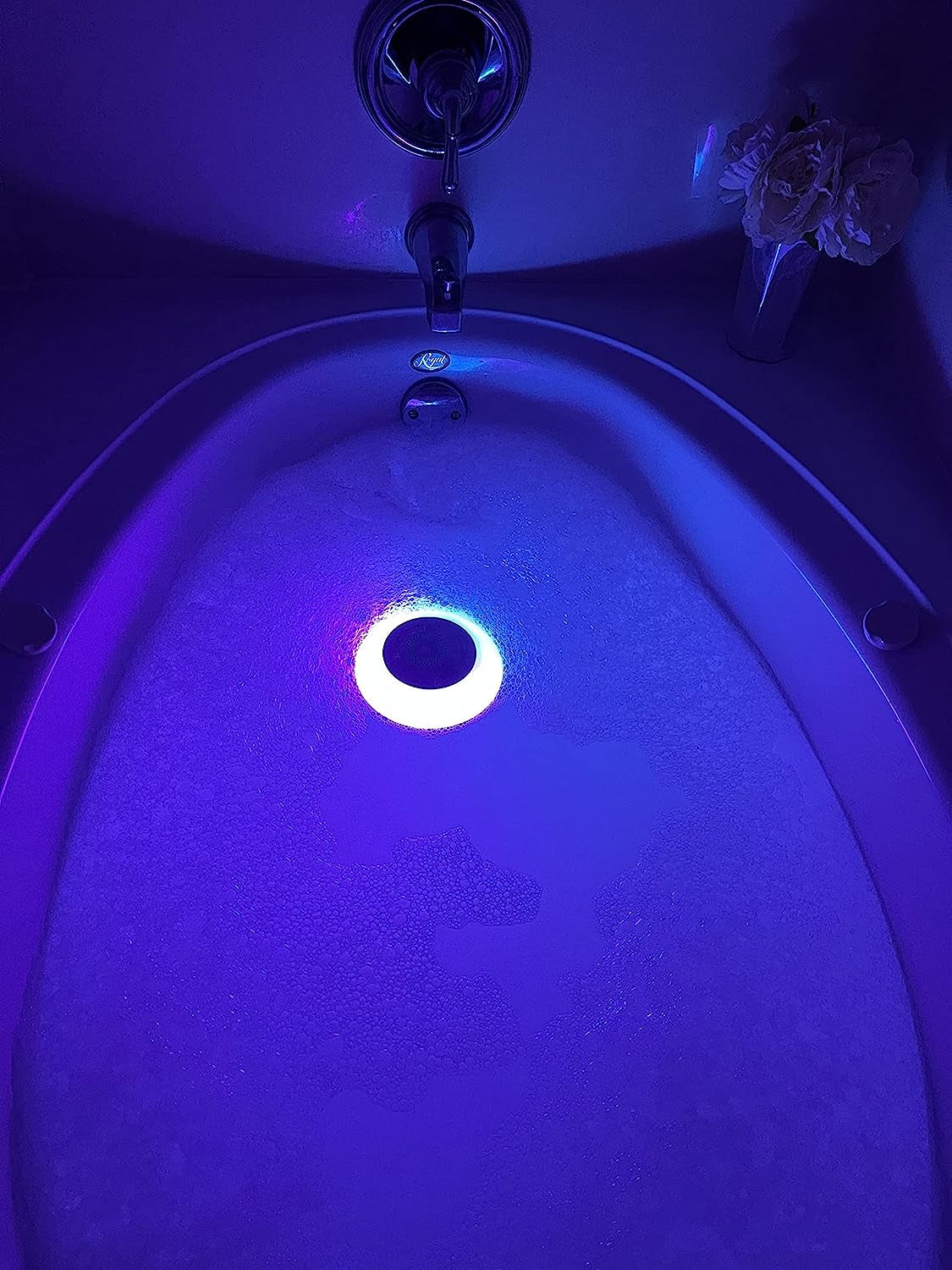 Floating Waterproof Bath and Shower Bluetooth Speaker with RGB LED Light Show, HD Sound, IPX7, Great for Bathtub and Spa
