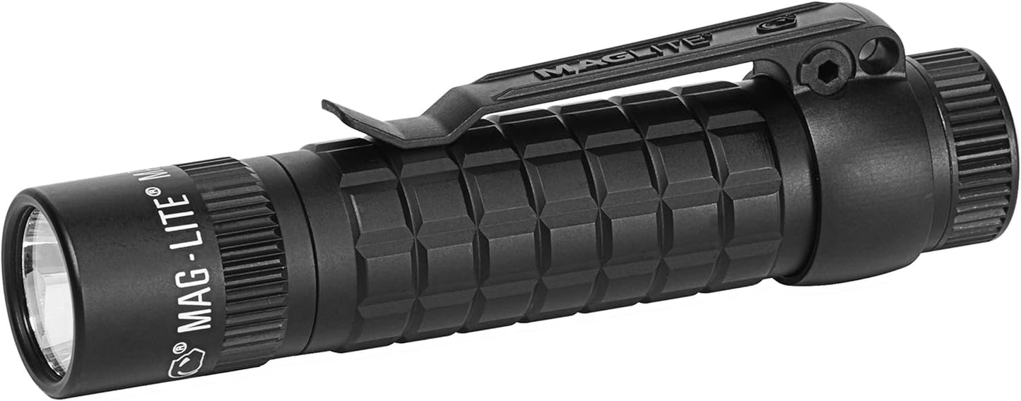Mag-Tac LED 2-Cell CR123 Flashlight - Plain-Bezel, Matte Black