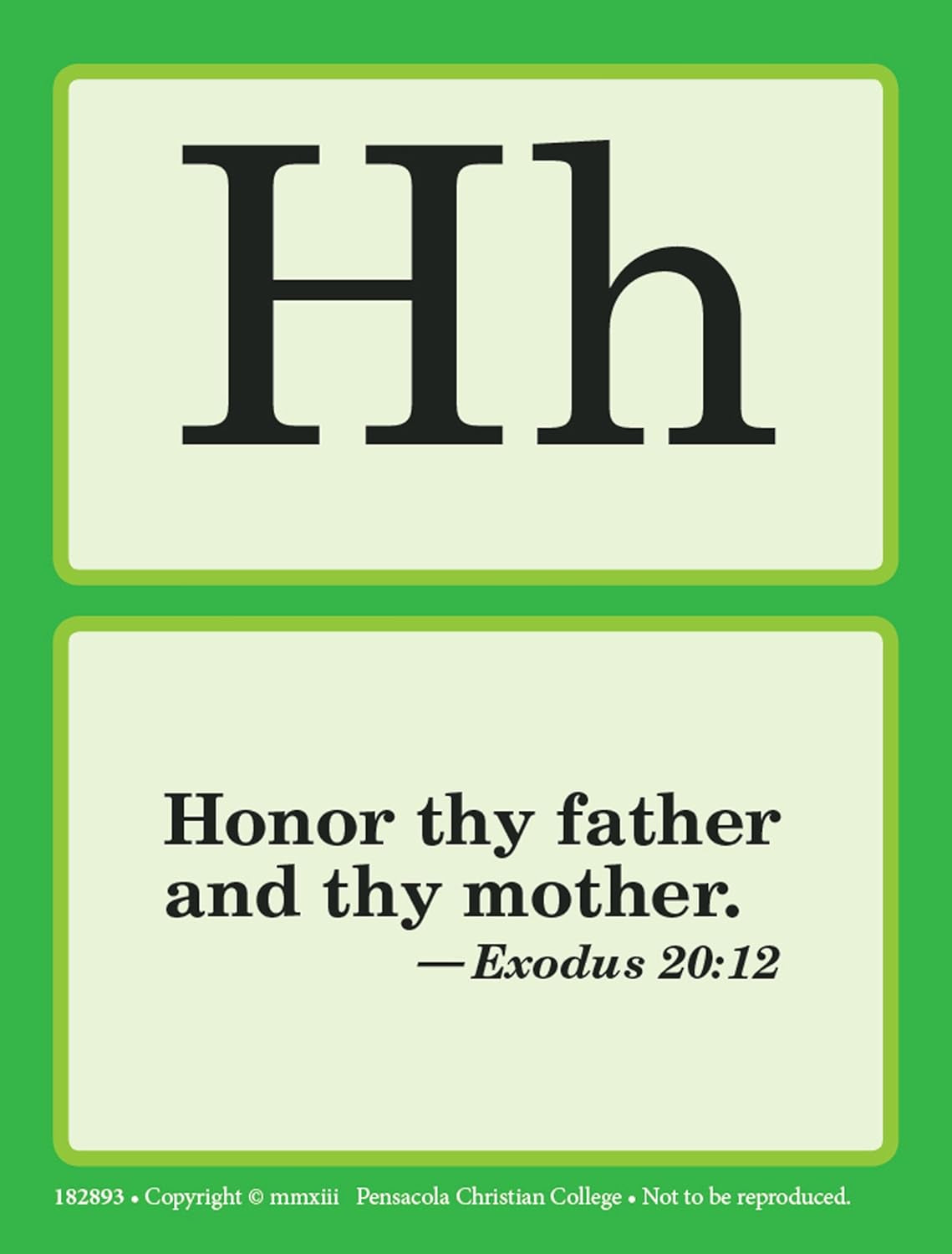 Mini ABC Bible Memory Cards - Abeka Kindergarten Miniture Alphabet Bible Verse Cards