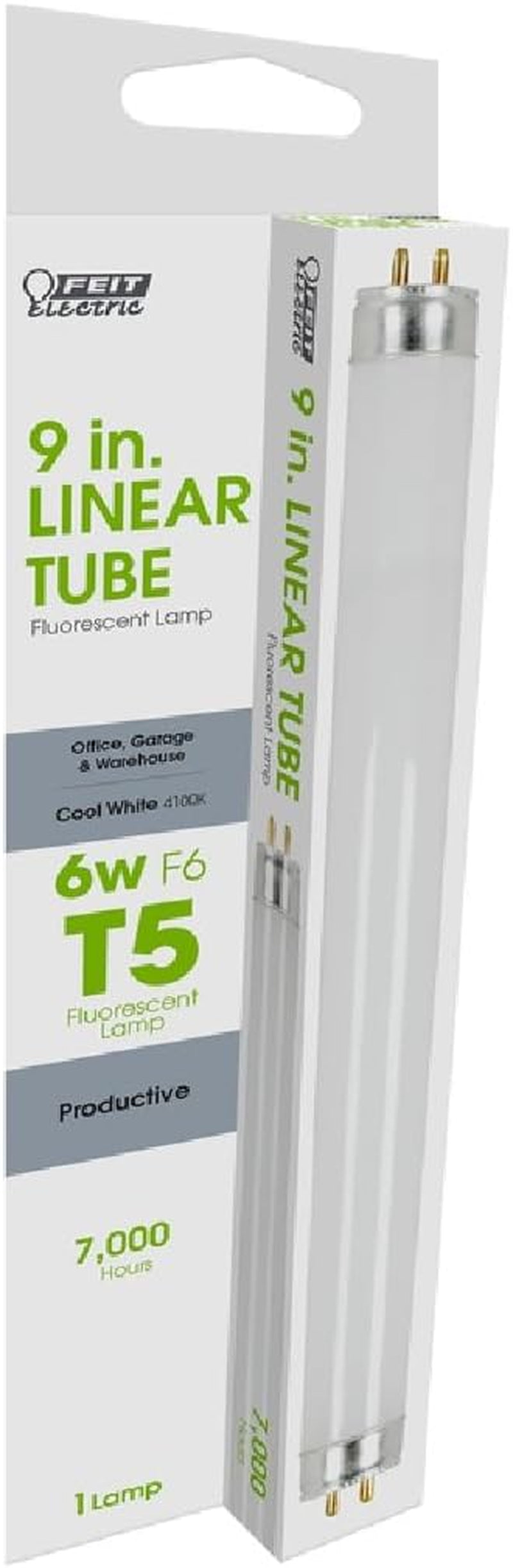 6 Watt T5 9 In. L Fluorescent Bulb Cool White Linear 4100 K 1 Pk - Case Of: 1;