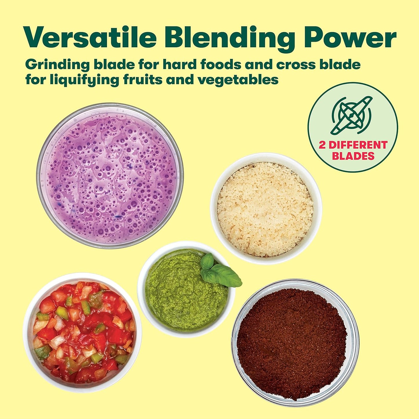 Personal Size Rocket Blender for Smoothies and Protein Shakes, Portable Juice Maker and Mini Food Processor and Grinder, 12 Piece, BPA Free Accessories, 240 W, Stainless Steel