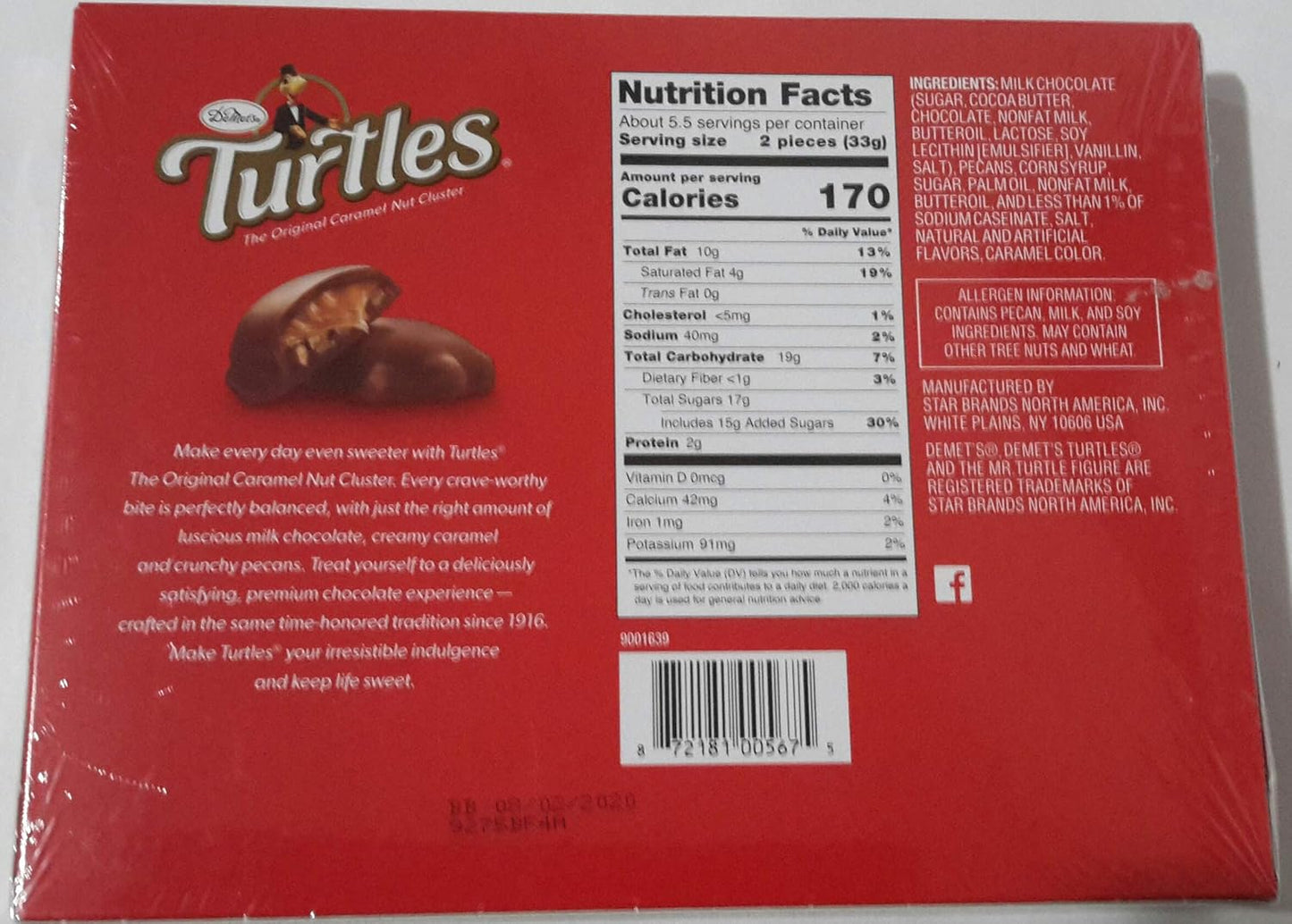 Turtles Original Holiday Box,0.53 Pounds