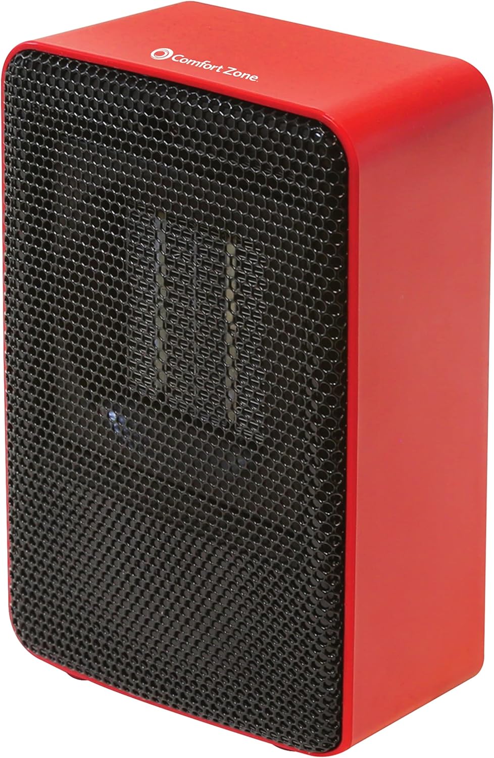 Comfort Zone CZ410RD Low Power 200 Watt Portable Ceramic Desktop Heater w/Fan, Red