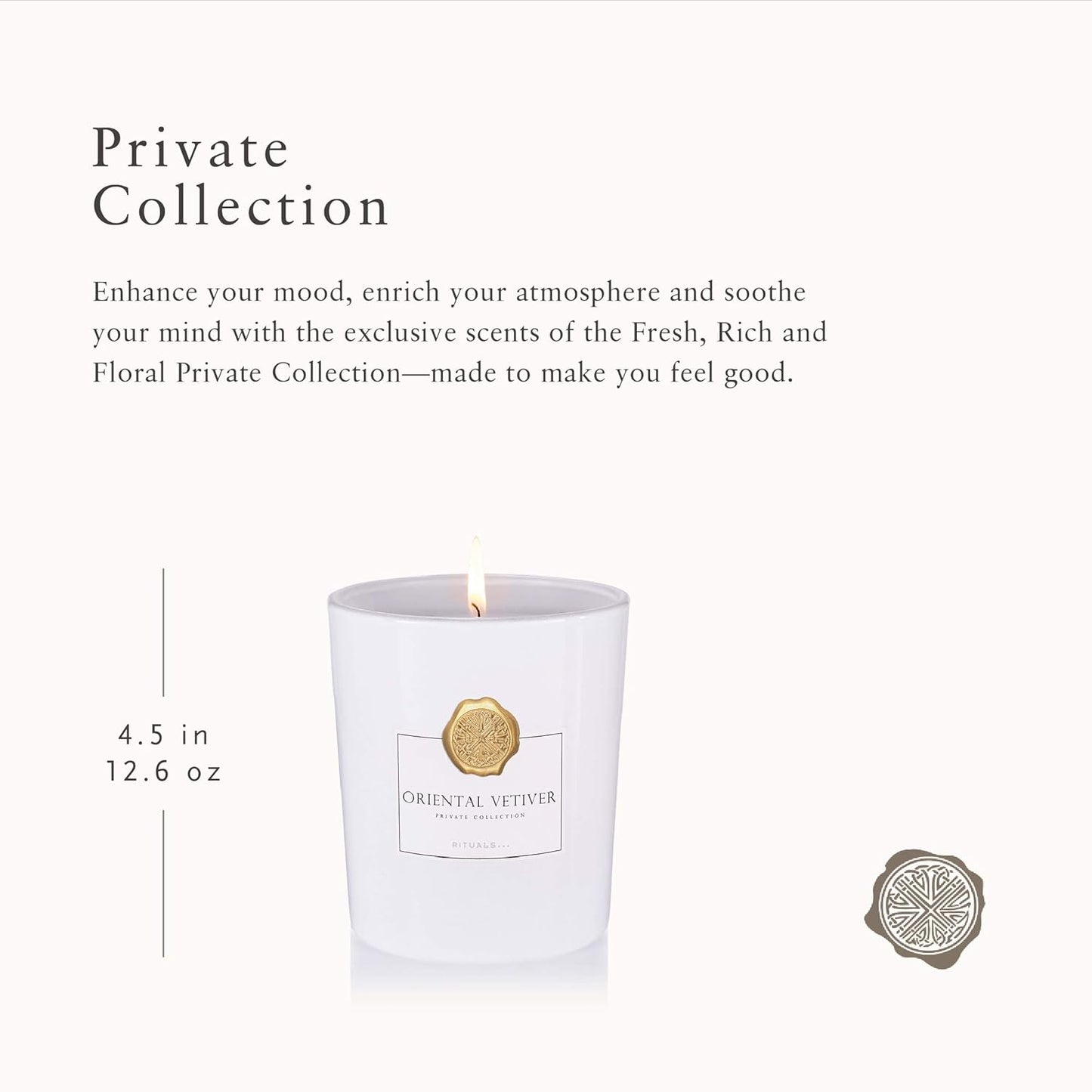 Oriental Vetiver Scented Candle 12.7 Ounce, 12.7 Oz.