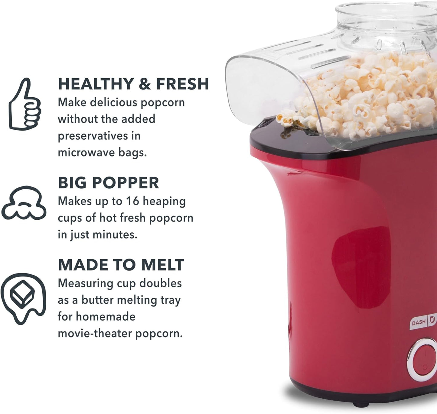 DAPP150GBRD04 Popcorn Machine, Red