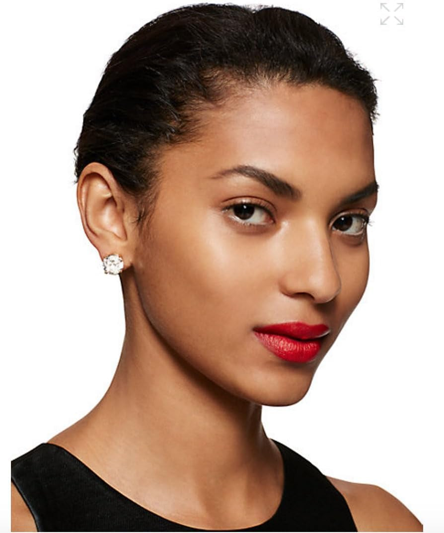 Gumdrop Stud Earrings Clear