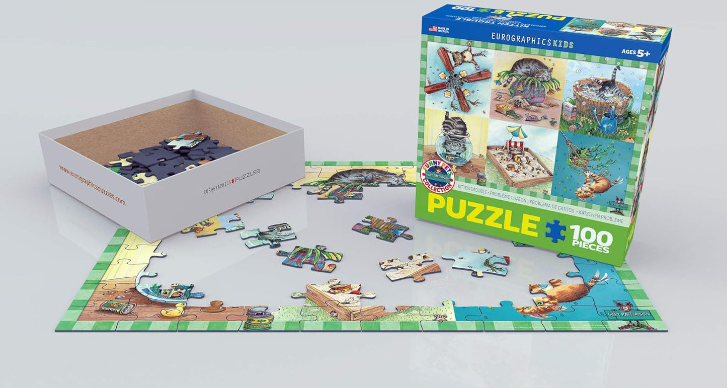 6100-5483 Kitten Trouble by Gary Patterson 100Piece Puzzle