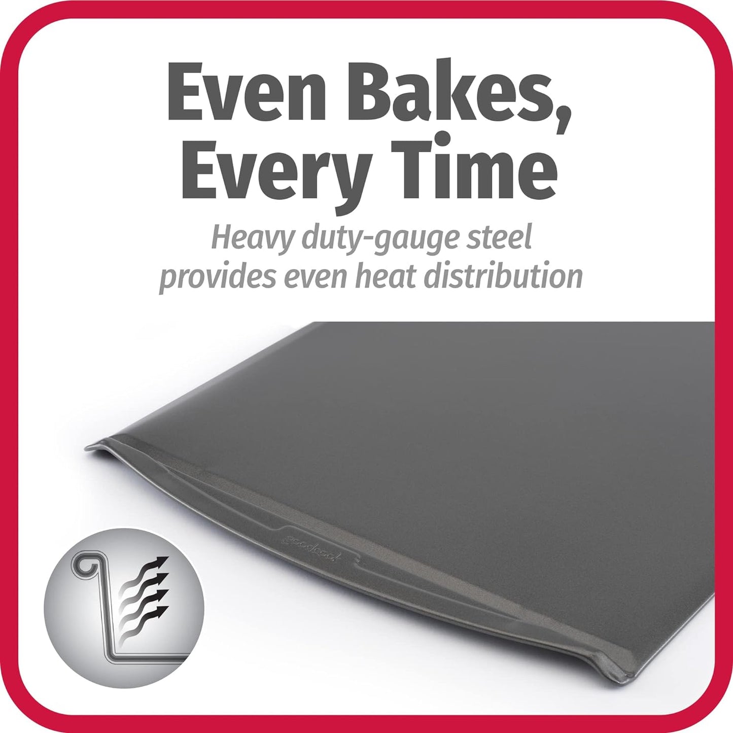 Good Cook 15 Inch X 14 Inch Cookie Sheet, Gray (04023)