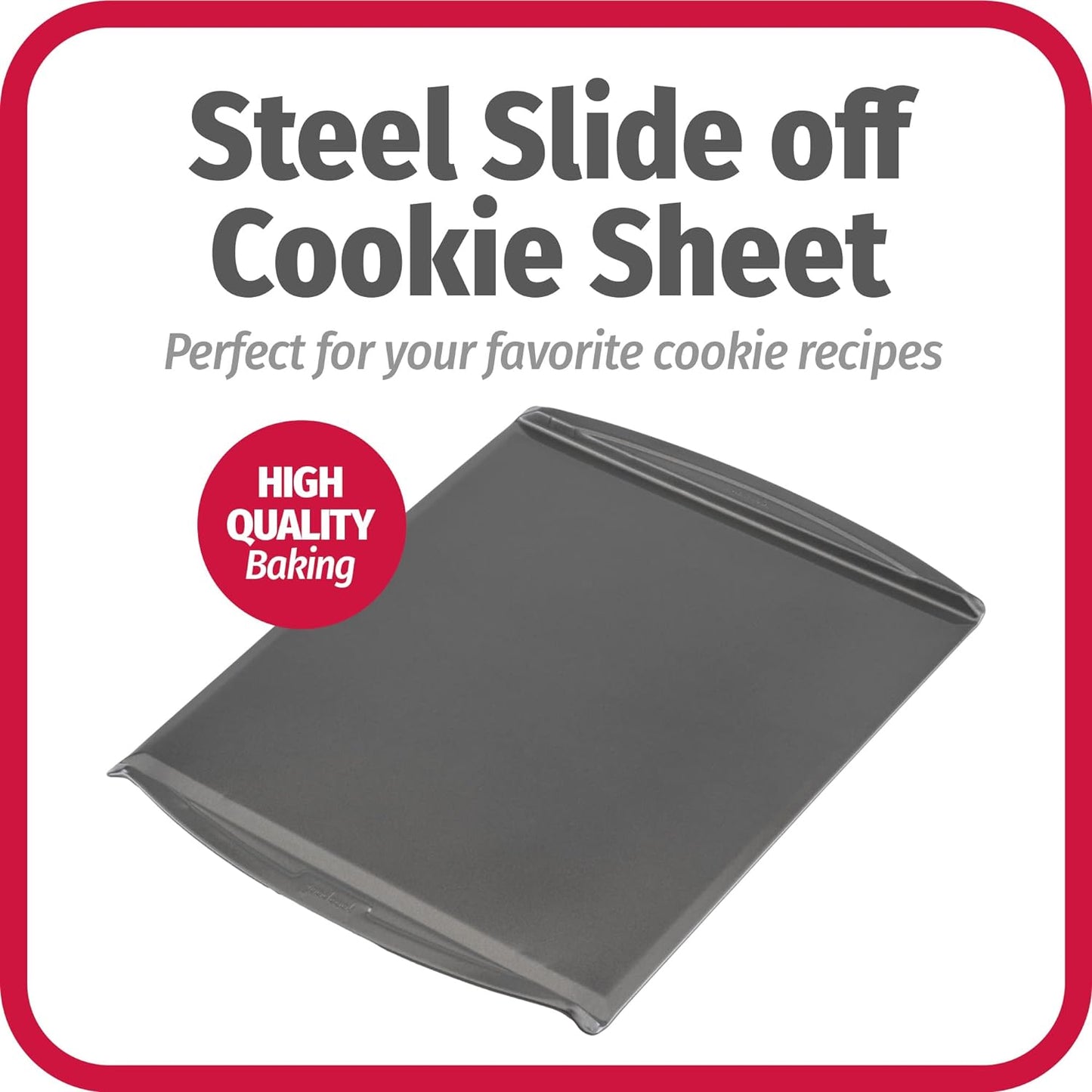 Good Cook 15 Inch X 14 Inch Cookie Sheet, Gray (04023)