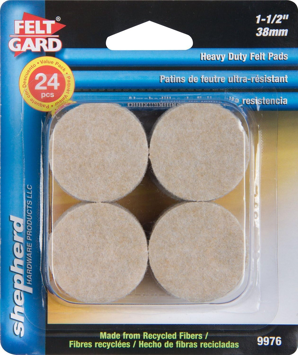 Pad Felt 1.5 Crcl Cd24