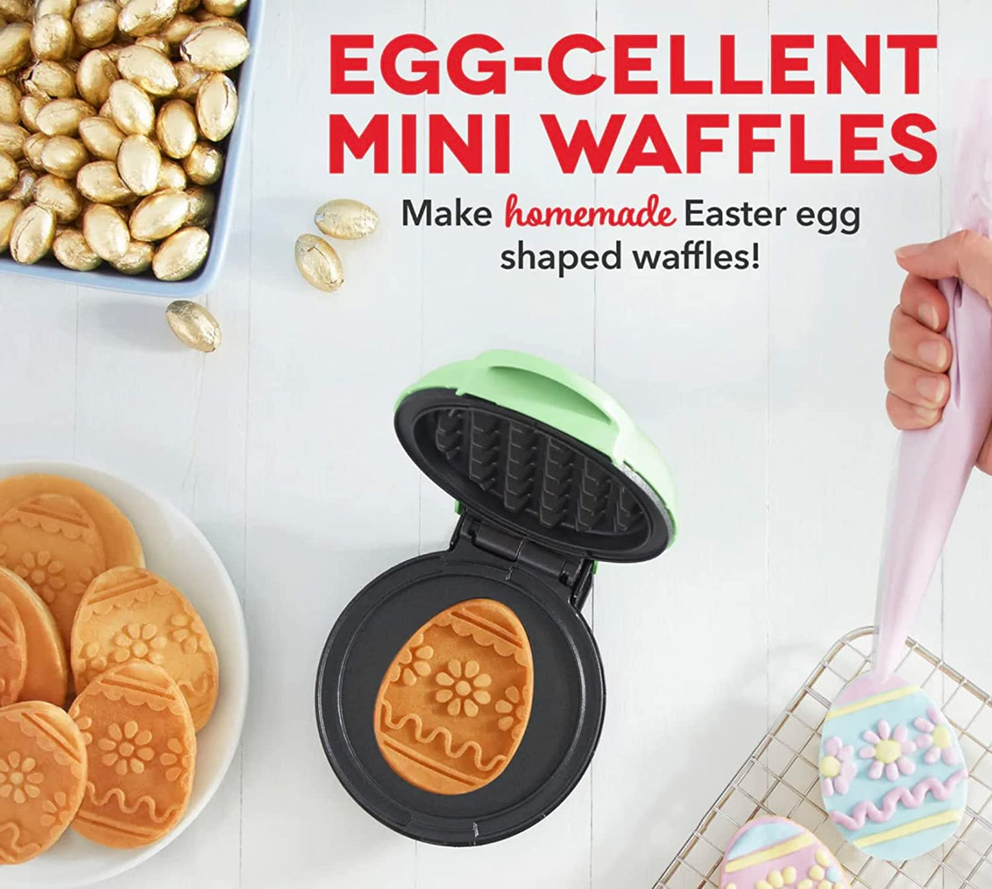 EASTER EGG MINI WAFFLE MAKER