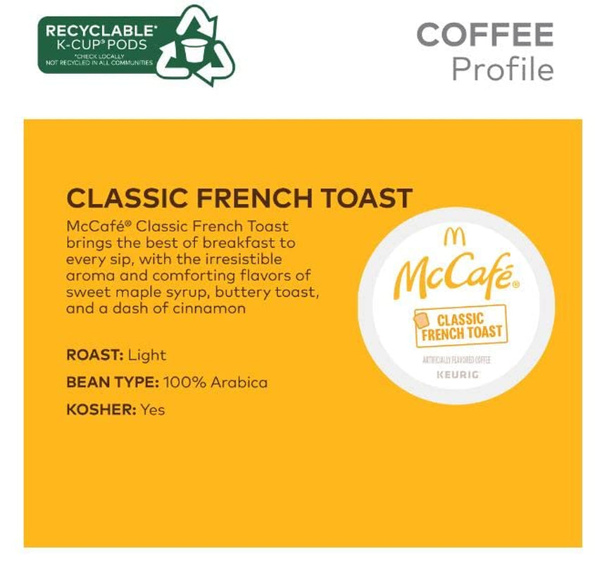 Classic French Toast Coffee, Keurig Single Serve K-Cup Pods, 24 Count