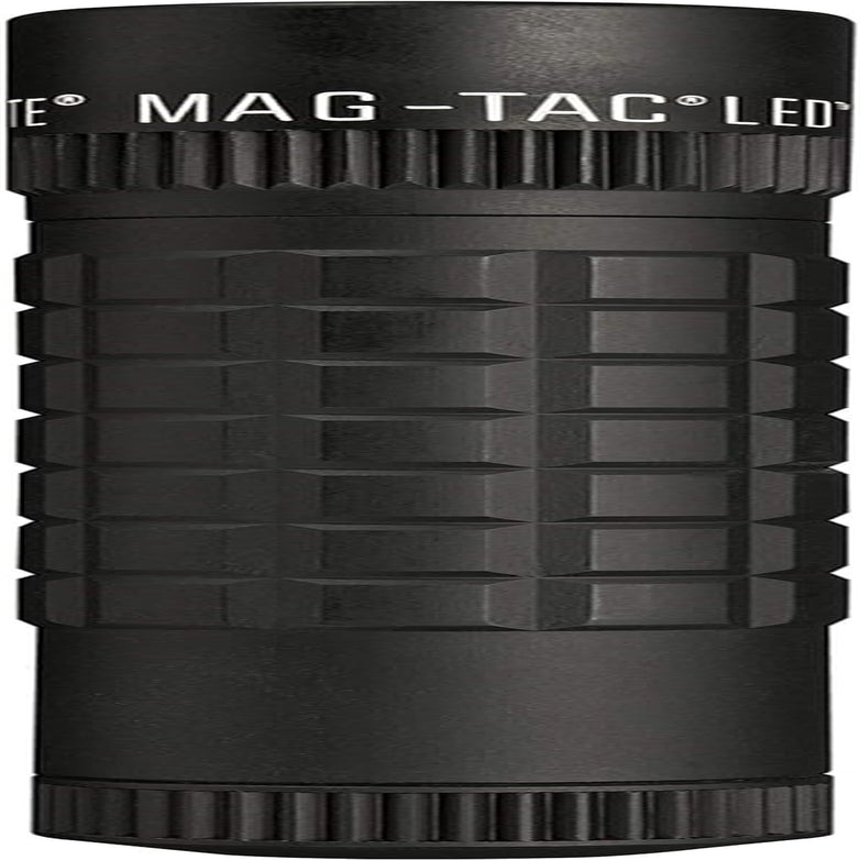 Mag-Tac LED 2-Cell CR123 Flashlight - Plain-Bezel, Matte Black
