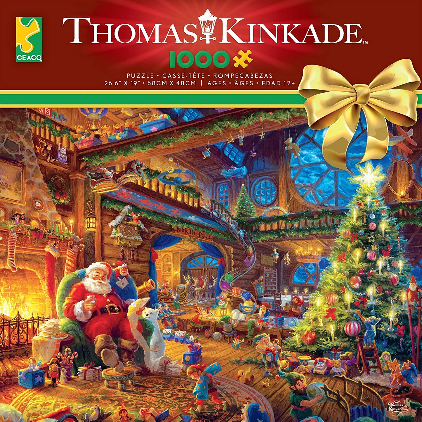 Thomas Kinkade -Santa'S Workshop Puzzle - 1000 Pieces