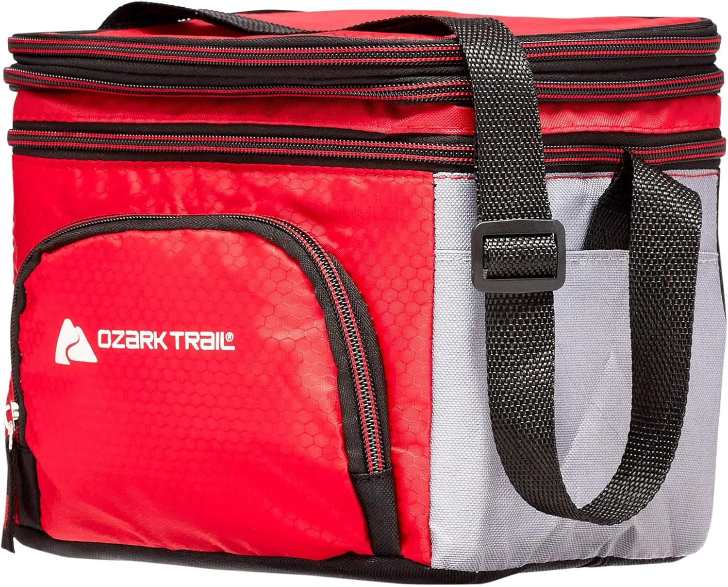 Small 6 Can Cooler Bag Lunch Bag Insulated Tote Bag Soft Sided Thermal Bag for Men/Women/Work/Lunch/Fishing/Golfing/Beach/Camp/Picnic (Red)