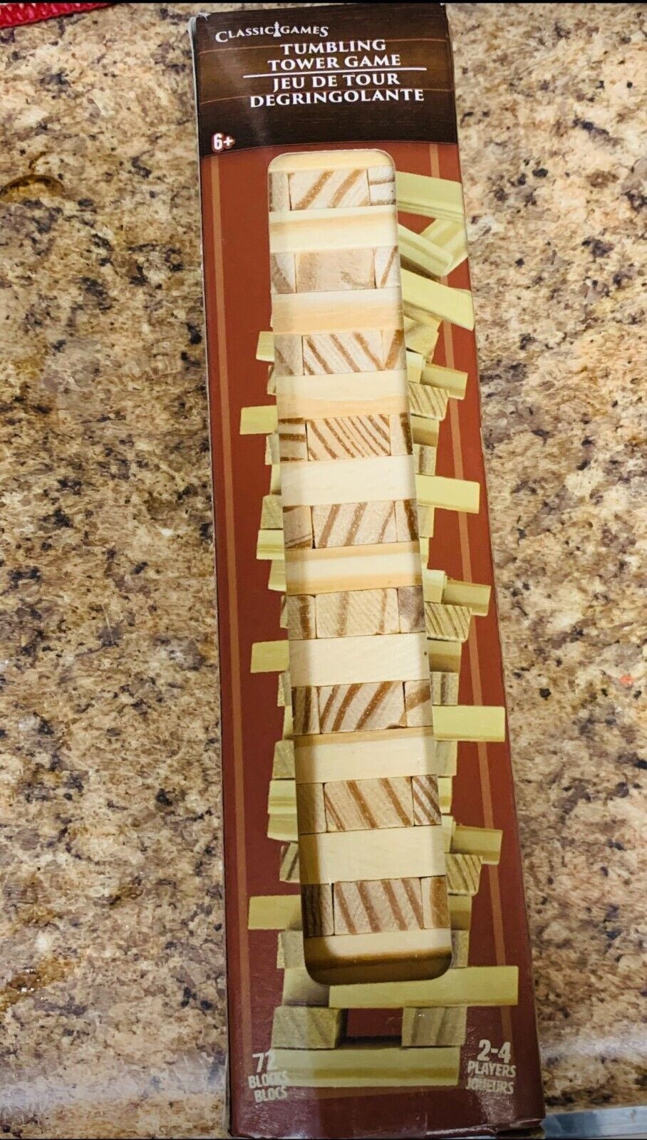 Small~Tumbling Tower Game Wooden Stacking Blocks - 72 Pcs Set