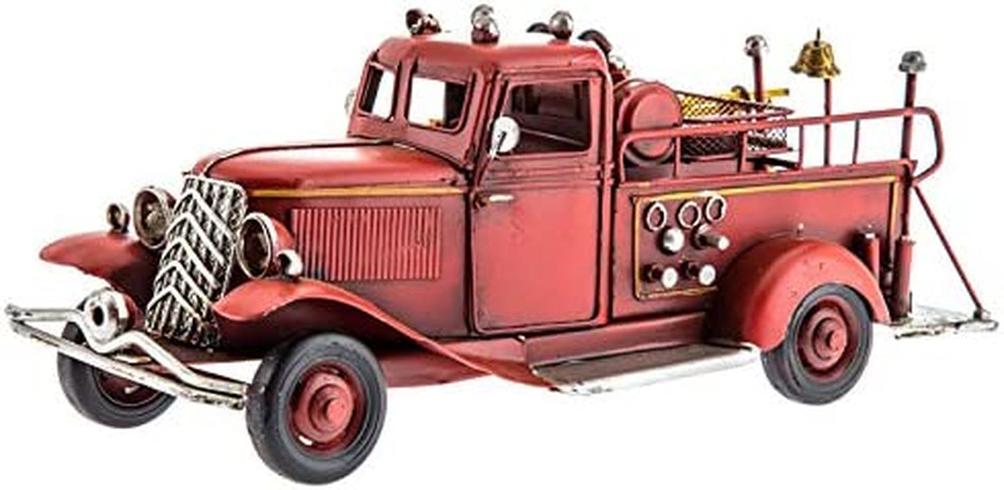 Metal Fire Truck Decoration