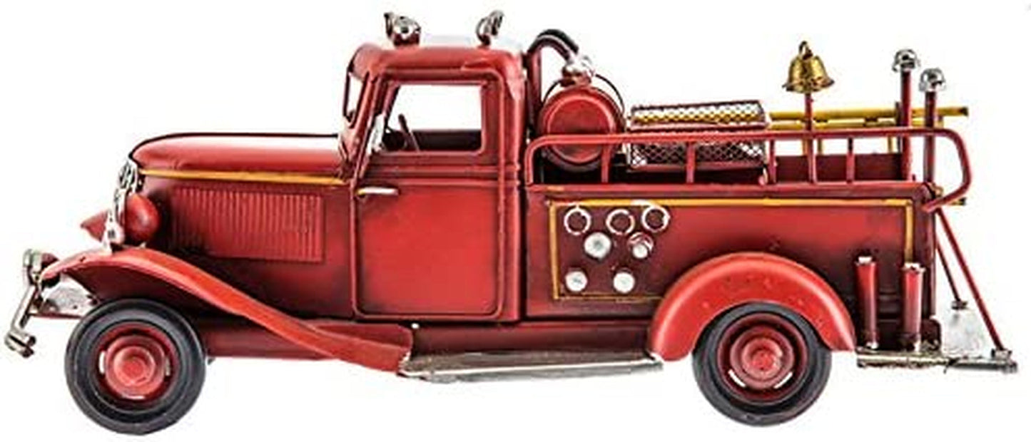 Metal Fire Truck Decoration