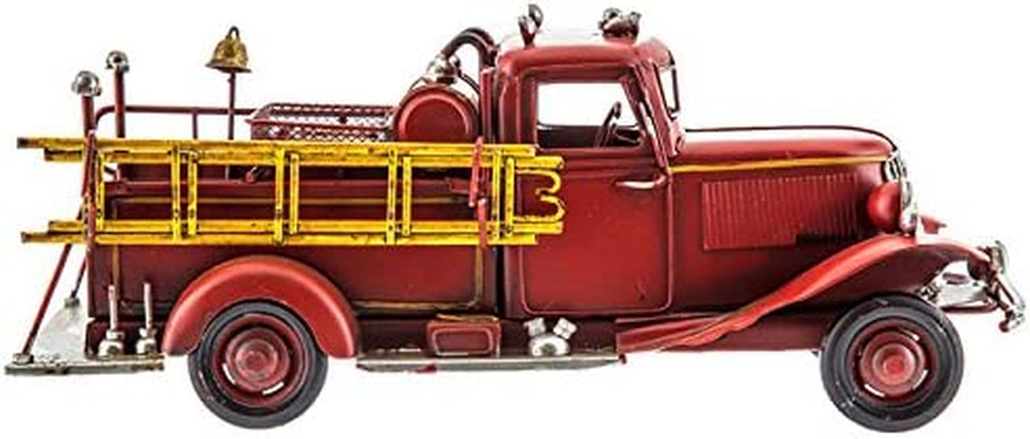 Metal Fire Truck Decoration