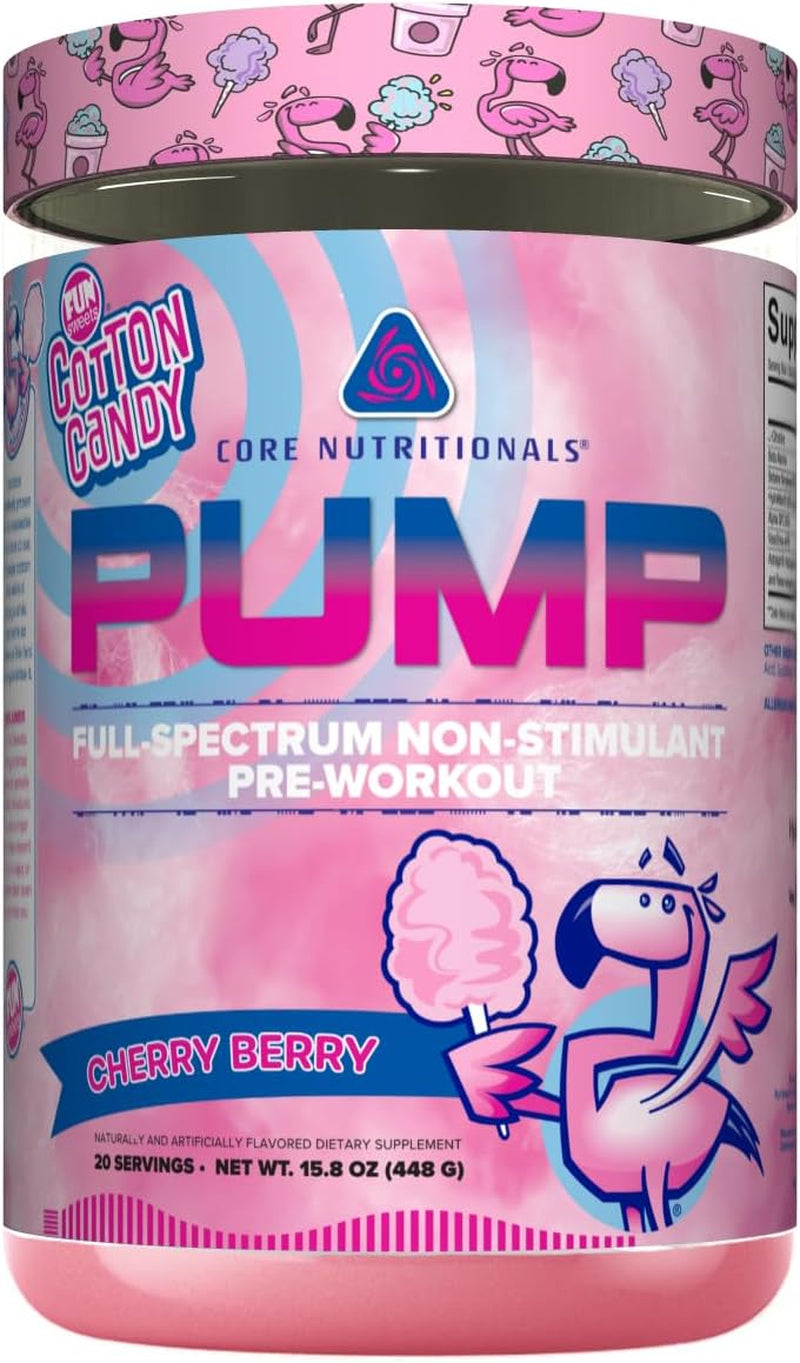 Pump Full-Spectrum Non-Stimulant Pre-Workout, with N03T Nitrate, Peak02, Alpha GPC, for Maximum Pump, Strength, and Performance 20 Servings (Black Lightning)