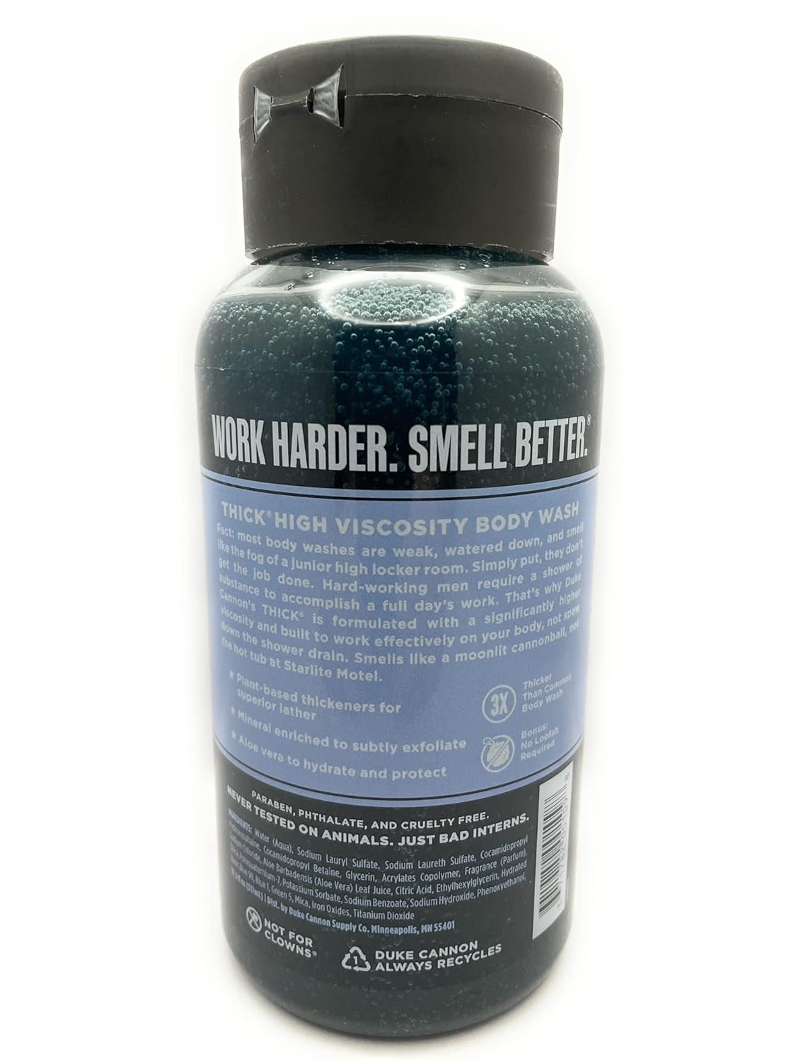 "Luxurious Men's Midnight Swim Body Wash - Experience Pure Refreshment and Invigorating Cleanliness with Duke Cannon - 17.5 Oz"