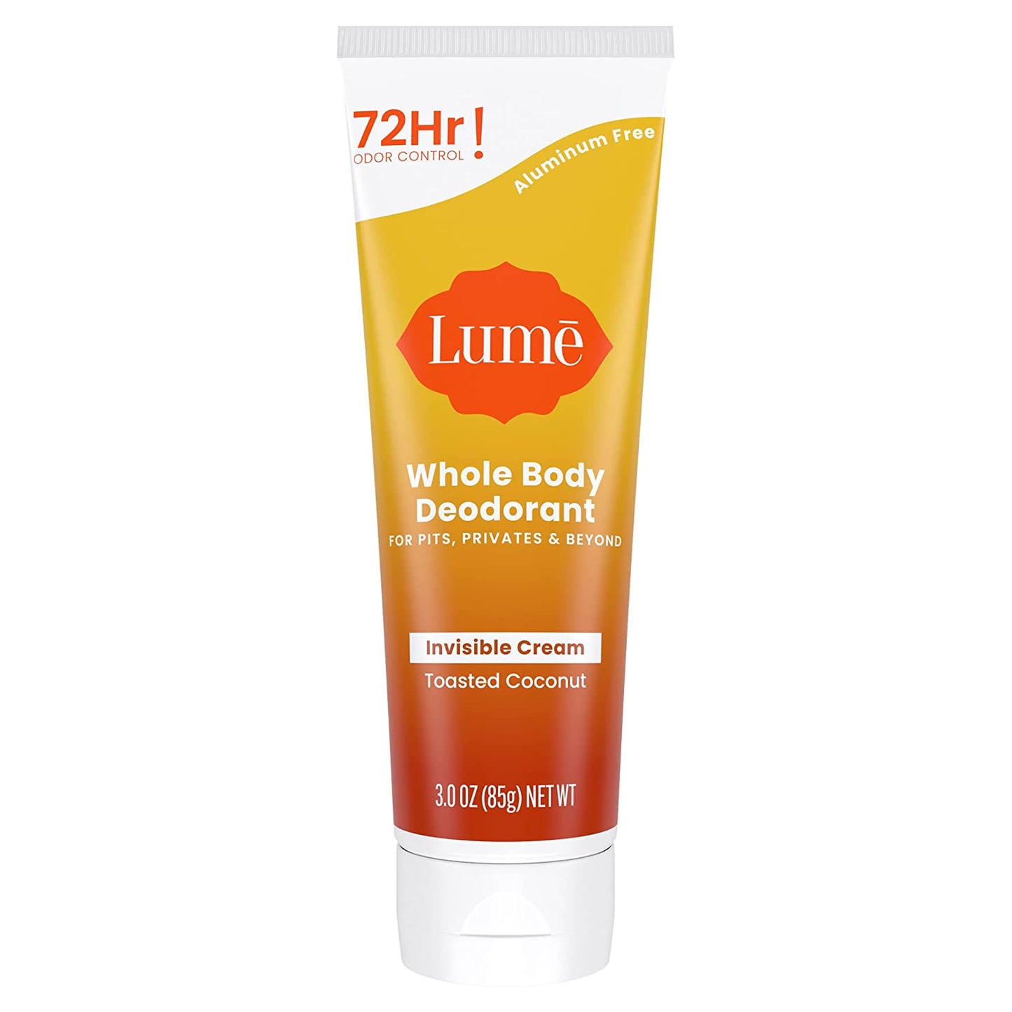 Whole Body Deodorant - Invisible Cream Tube - 72 Hour Odor Control - Aluminum Free, Baking Soda Free, Skin Safe - 3.0 Ounce (Lavender Sage)