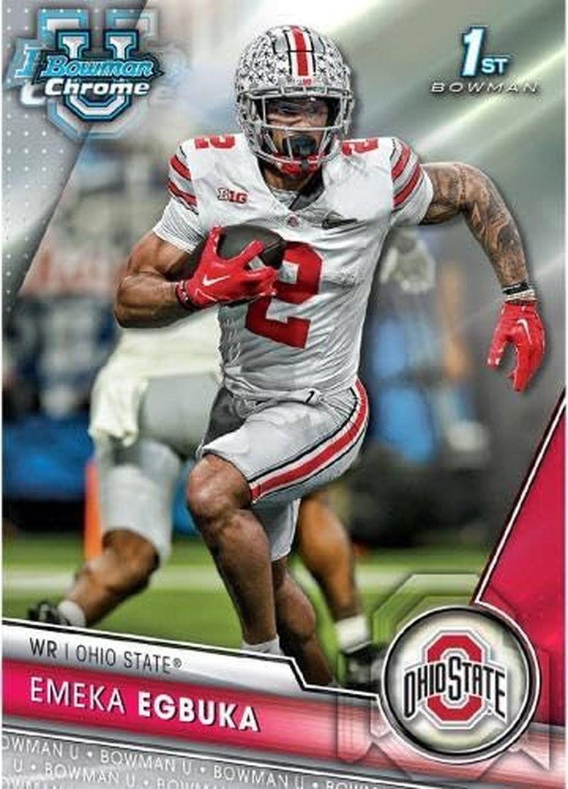 2023 Bowman Chrome University Football Factory Sealed Value Box -