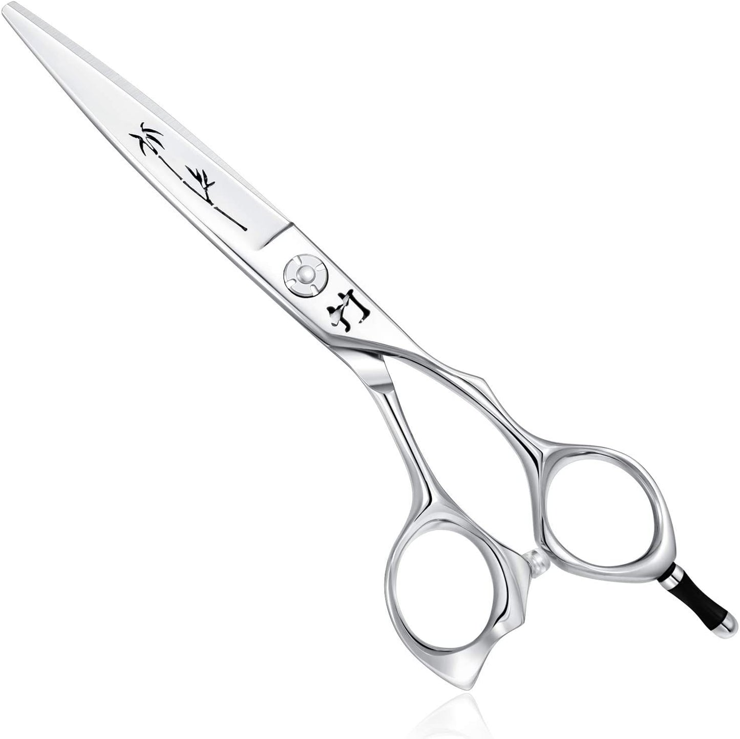 Hair Cutting Scissors Professional Salon Barber Shears Trimming Haircut Scissors for Man, Women, Adults Japanese Stainless Steel Silver (Shears - Bamboo)