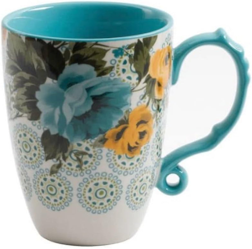 Rose Shadow 24-Ounce Floral Jumbo Latte Mug