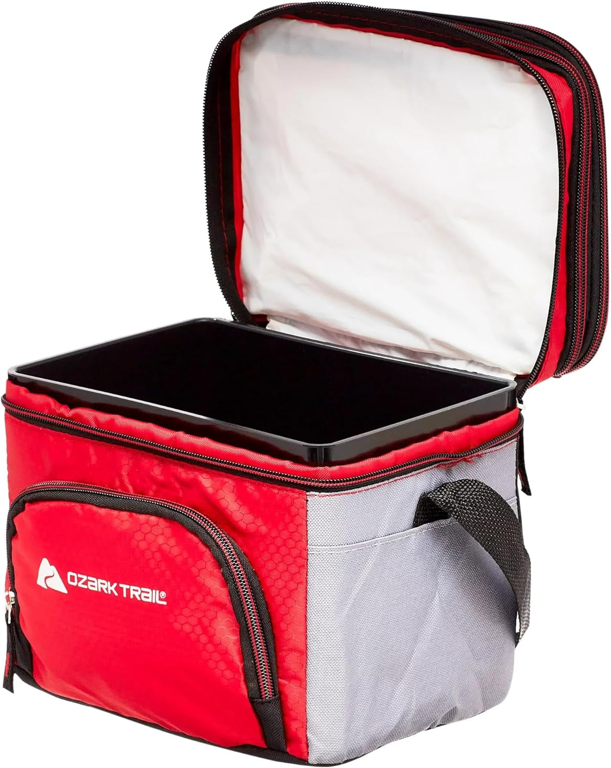 Small 6 Can Cooler Bag Lunch Bag Insulated Tote Bag Soft Sided Thermal Bag for Men/Women/Work/Lunch/Fishing/Golfing/Beach/Camp/Picnic (Red)