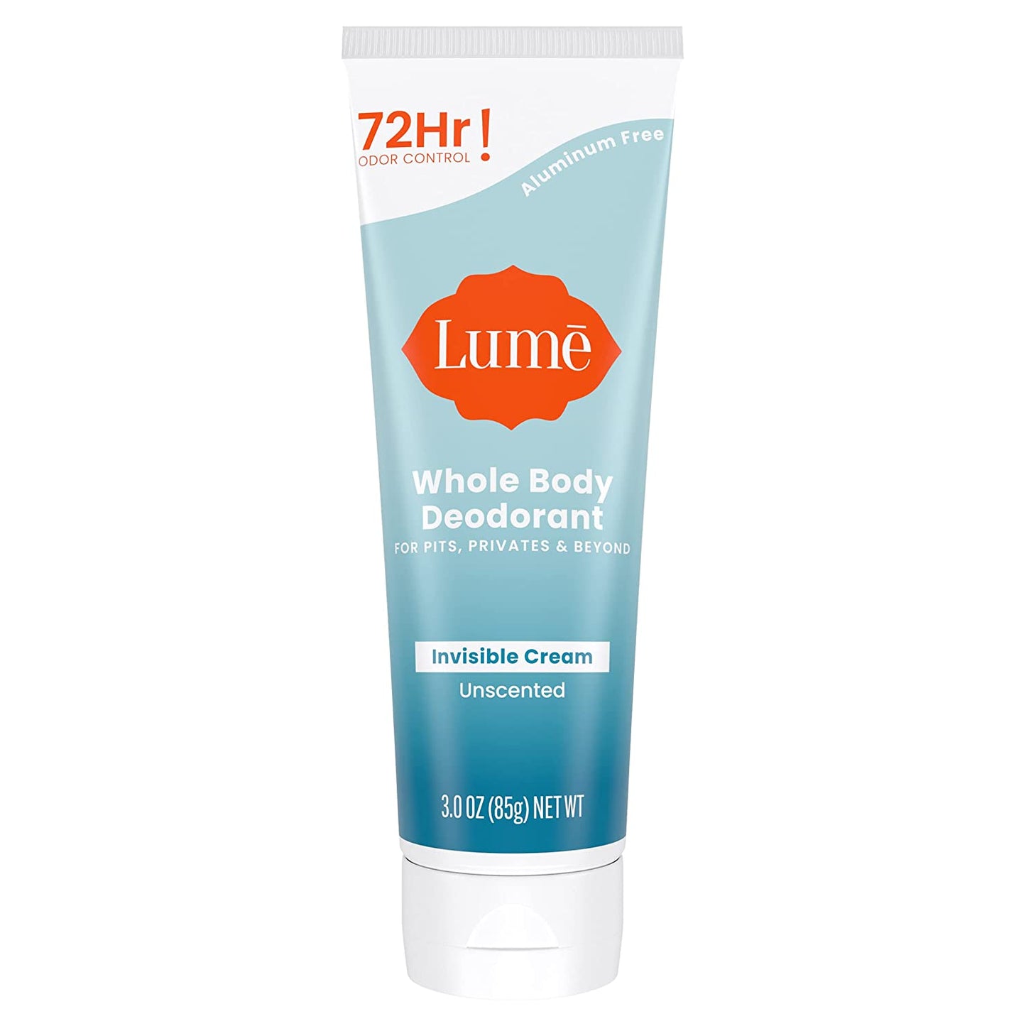 Whole Body Deodorant - Invisible Cream Tube - 72 Hour Odor Control - Aluminum Free, Baking Soda Free, Skin Safe - 3.0 Ounce (Lavender Sage)