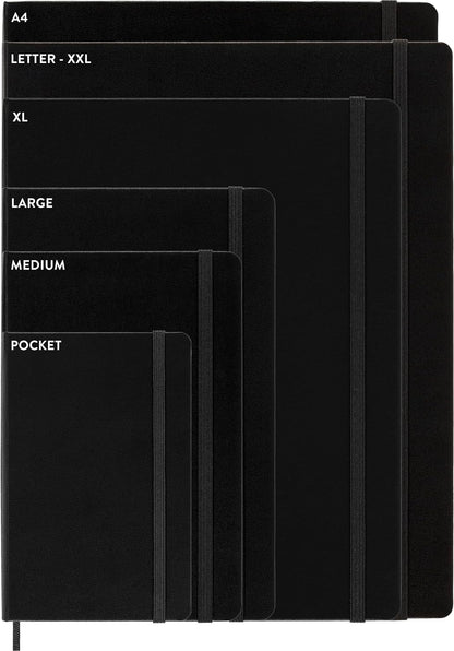 Classic Notebook, Large, Ruled, Black, Hard Cover (5 X 8.25)