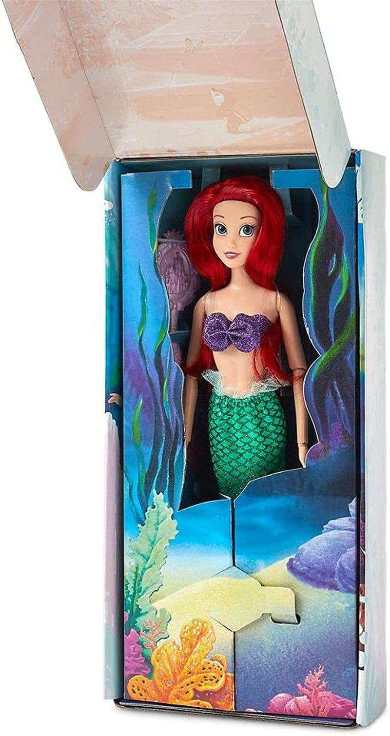 Ariel Classic Doll from the Little Mermaid, 111⁄2 Inches, Fully Posable with Brush - Ages 3+