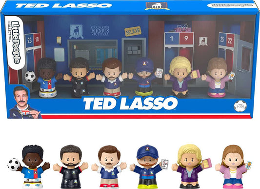 Little People Collector Ted Lasso Special Edition Set in Display Gift Box for Adults & Fans, 6 Figures