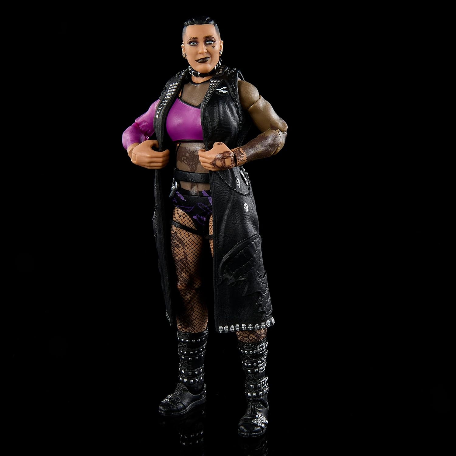 WWE Rhea Ripley Elite Collection Action Figures, Deluxe Articulation & Life-Like Detail with Iconic Accessories, 6 In