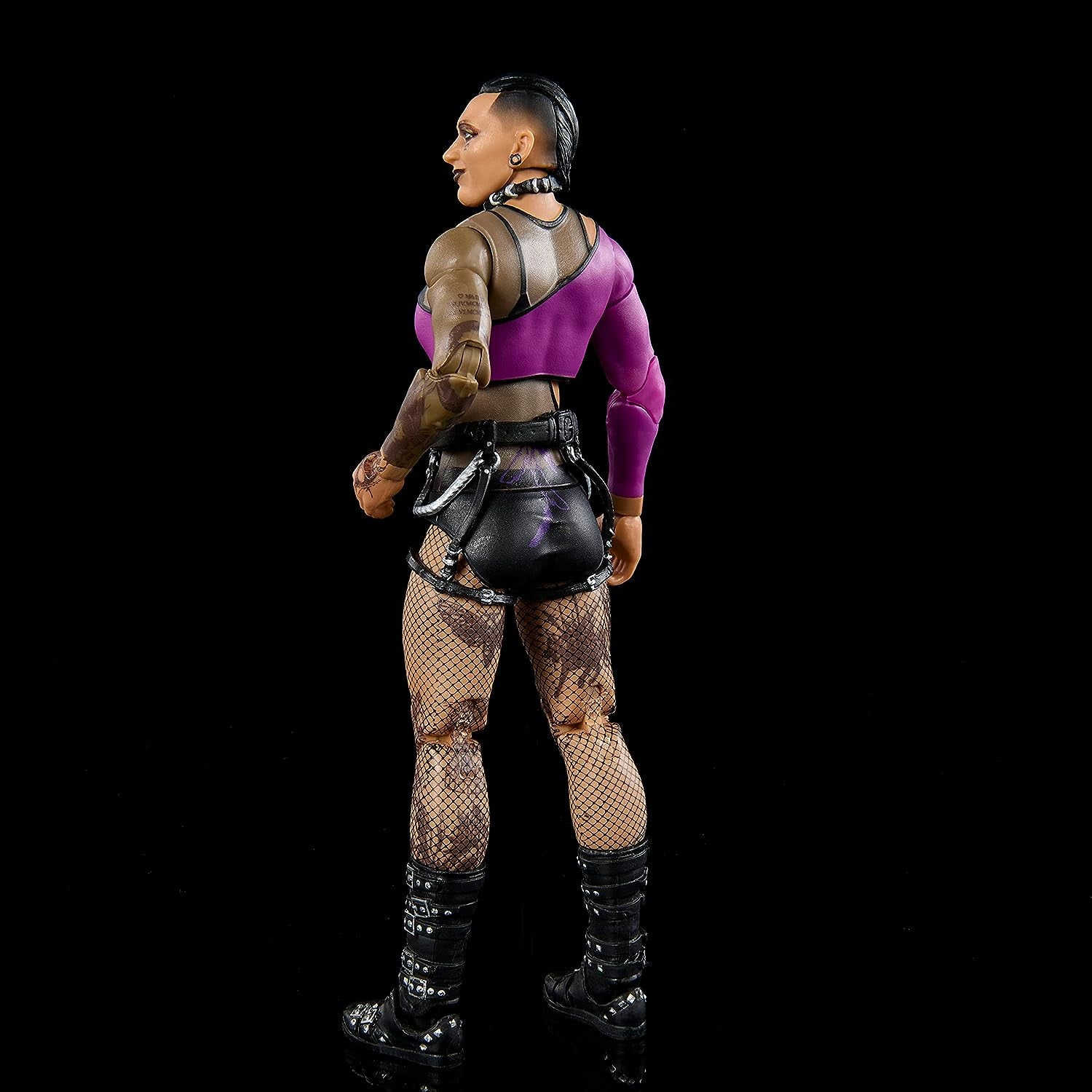 WWE Rhea Ripley Elite Collection Action Figures, Deluxe Articulation & Life-Like Detail with Iconic Accessories, 6 In