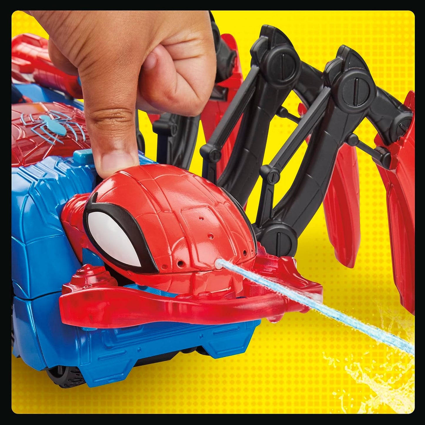 Marvel  Car Playset with Blast Feature and Action Figure for Kids Ages 4 and Up