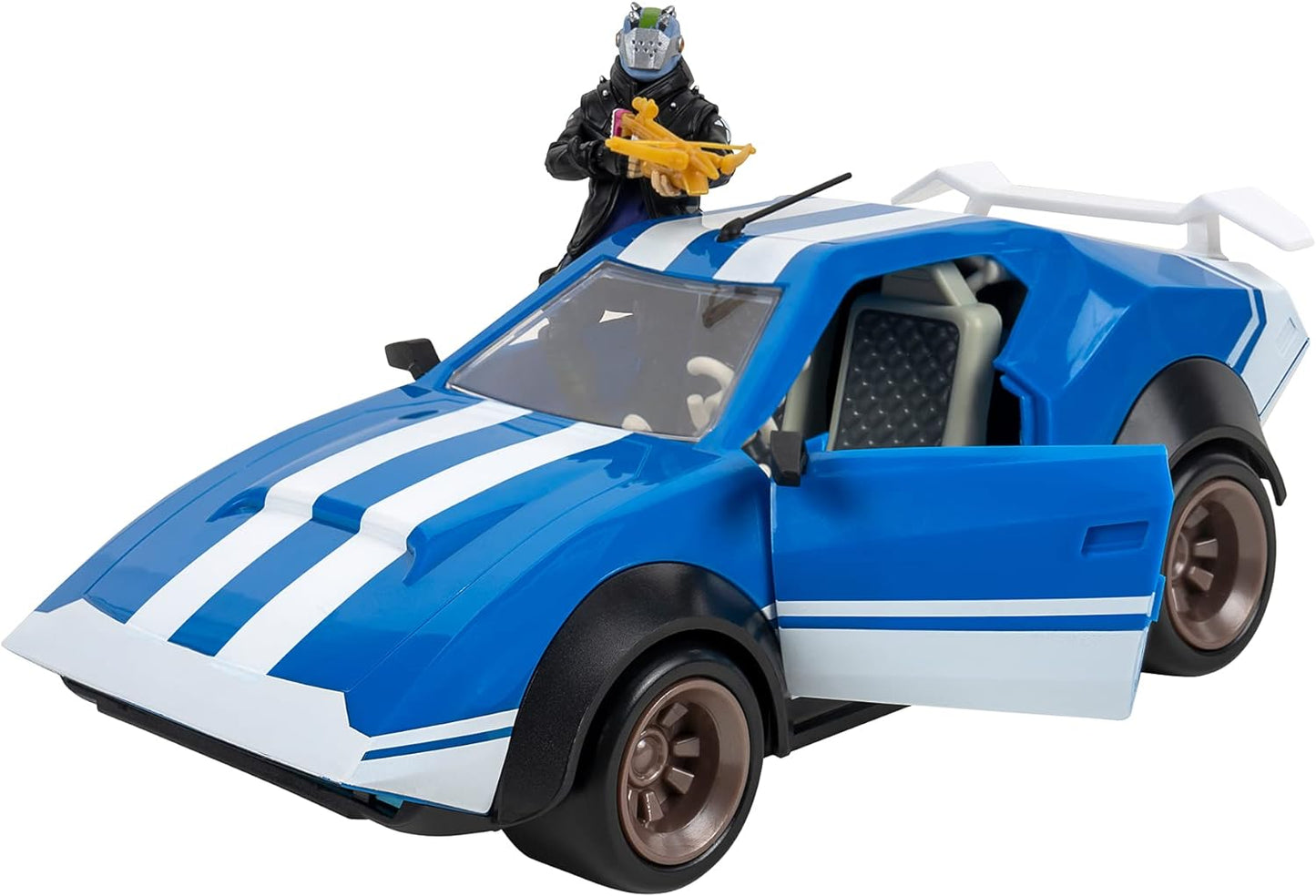 Joy Ride Whiplash Vehicle (Blue & White), with 4-Inch Articulated X-Lord Figure