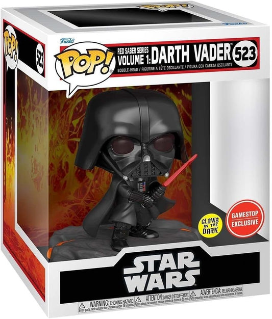 Pop! Disney Star Wars: Red Saber Series Vol.1 - Darth Vader (Glows in the Dark) (Special Edition) #523 Bobble-Head Vinyl Figure