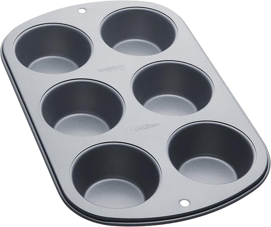 Recipe Right Muffin Pan, for Great Muffins, Cupcakes, Breakfast Potato Egg Cups and so Much More, 6-Cups