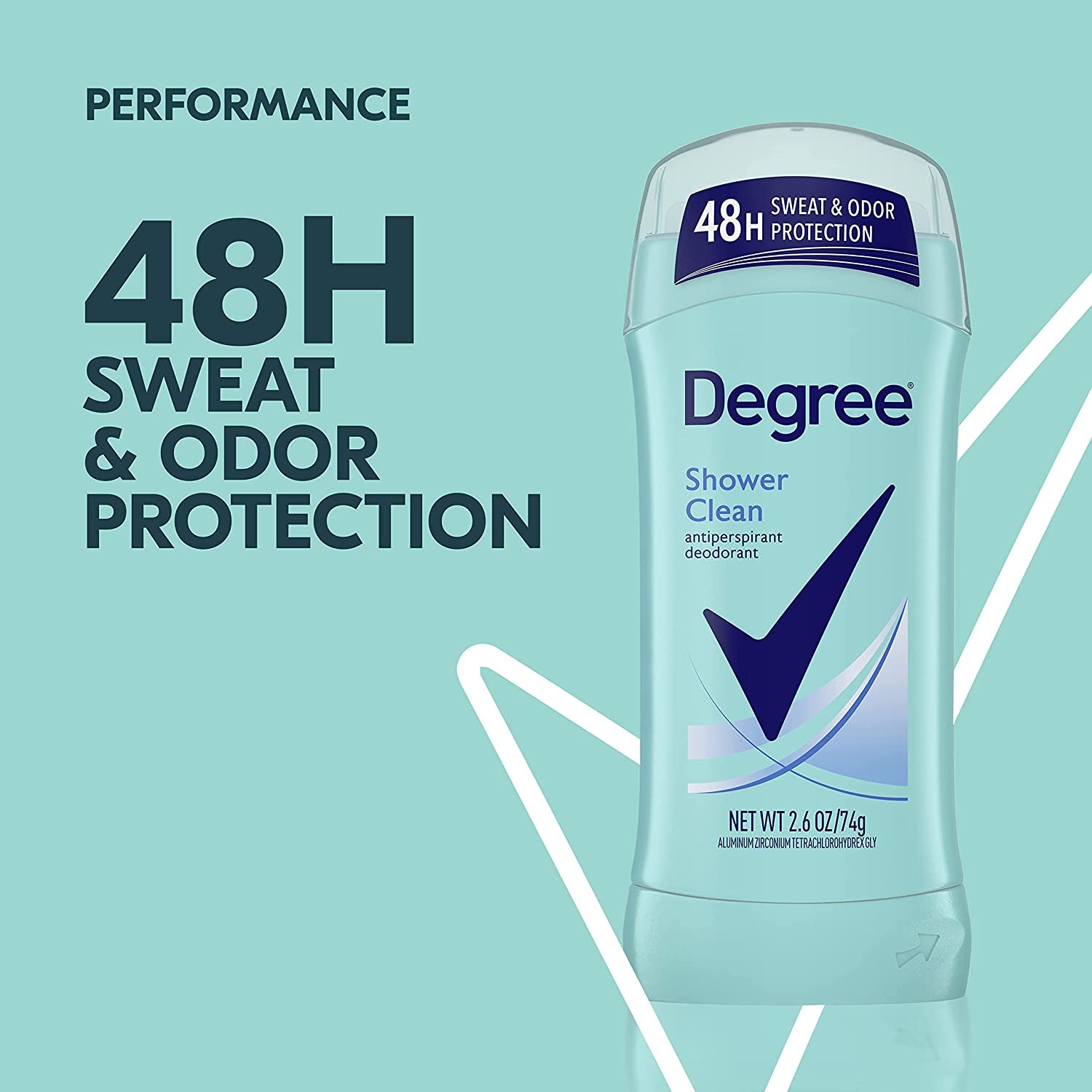 Original Antiperspirant Deodorant Shower Clean 48-Hour Sweat & Odor Protection Antiperspirant for Women 2.6 Oz