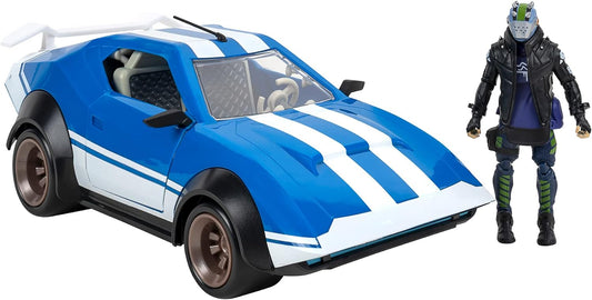 Joy Ride Whiplash Vehicle (Blue & White), with 4-Inch Articulated X-Lord Figure