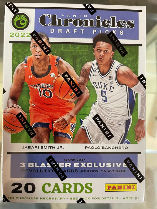 Brand New 2022/23 Chronicles Basketball Draft Picks Blaster Box Factory Sealed